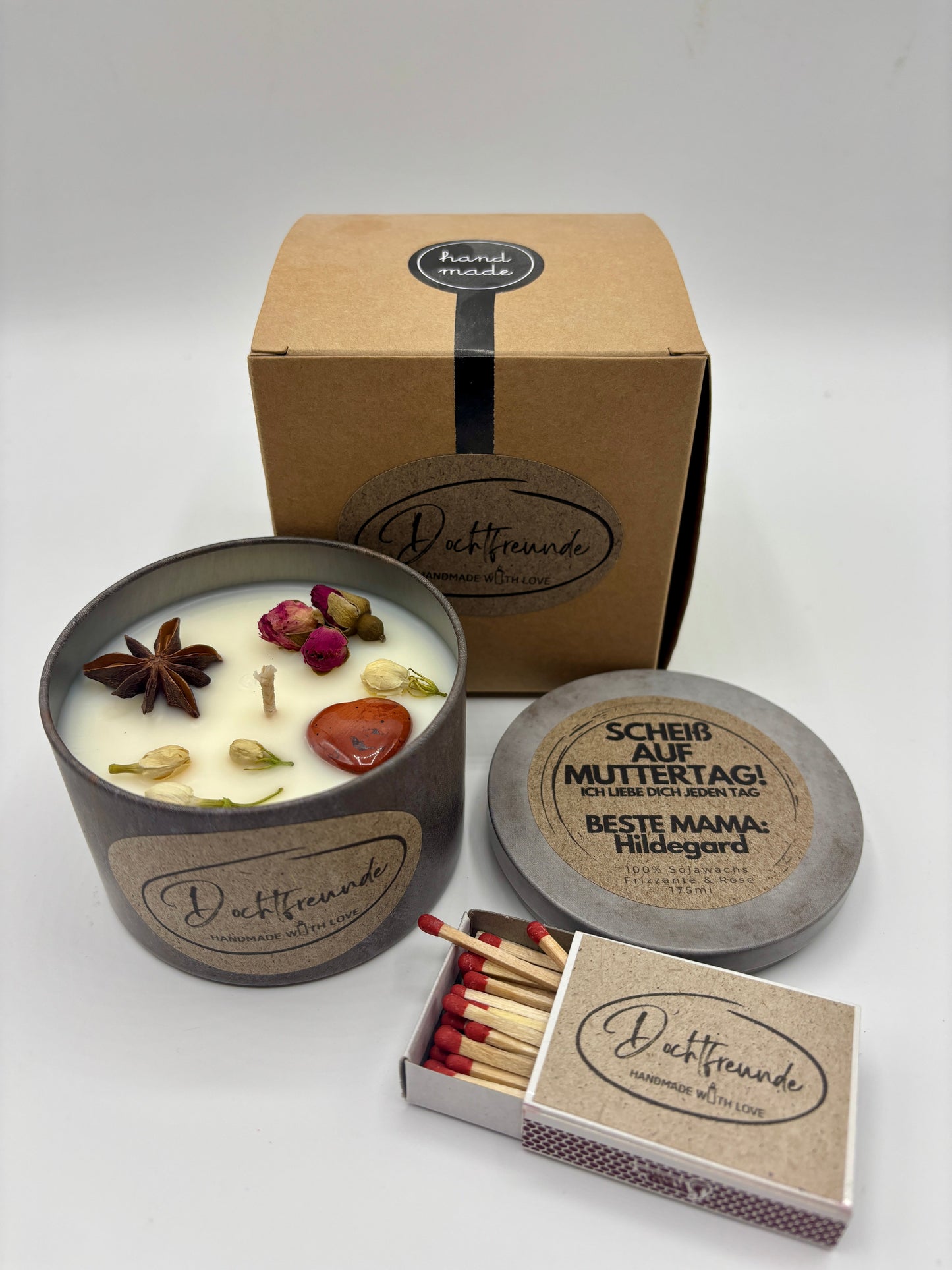 Sternzeichen Widder Duftkerze - Handgemachte Sojawachs-Kerze - Personalisiertes Astrologie-Geschenk